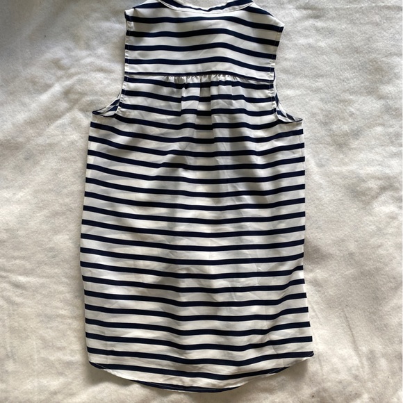 Button up stripe tank-blouse - Picture 3 of 4